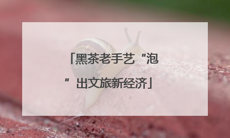 黑茶老手艺“泡”出文旅新经济