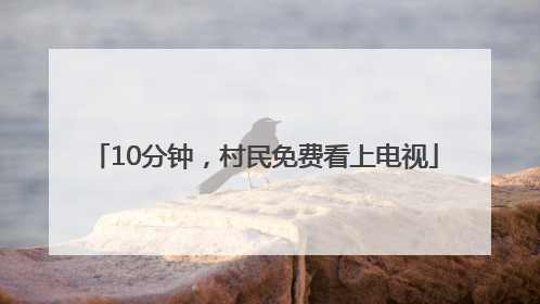 10分钟，村民免费看上电视