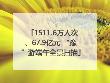 1511.6万人次、67.9亿元 “豫”游端午全景扫描