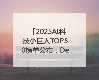2025AI科技小巨人TOP50榜单公布，DeepSeek、宇树科技、蘑菇车联等企业荣誉上榜