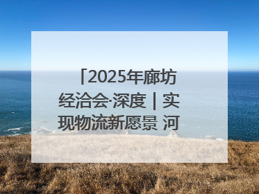 2025年廊坊经洽会·深度｜实现物流新愿景 河北再出发