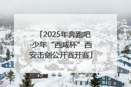 2025年奔跑吧·少年“西咸杯”西安击剑公开赛开赛