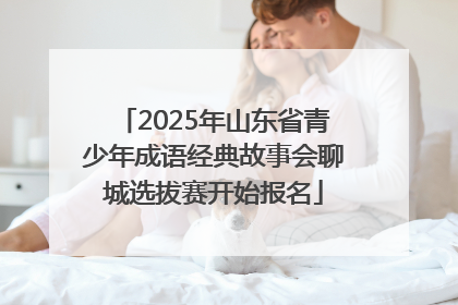 2025年山东省青少年成语经典故事会聊城选拔赛开始报名