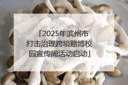 2025年滨州市打击治理跨境赌博校园宣传周活动启动