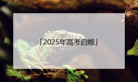 2025年高考启帷