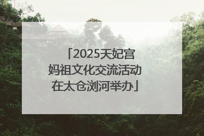 2025天妃宫妈祖文化交流活动在太仓浏河举办