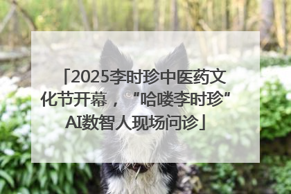 2025李时珍中医药文化节开幕，“哈喽李时珍”AI数智人现场问诊