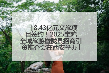 8.43亿元文旅项目签约！2025宝鸡全域旅游暨陇县招商引资推介会在西安举办