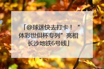 @球迷快去打卡！“体彩世俱杯专列”亮相长沙地铁6号线